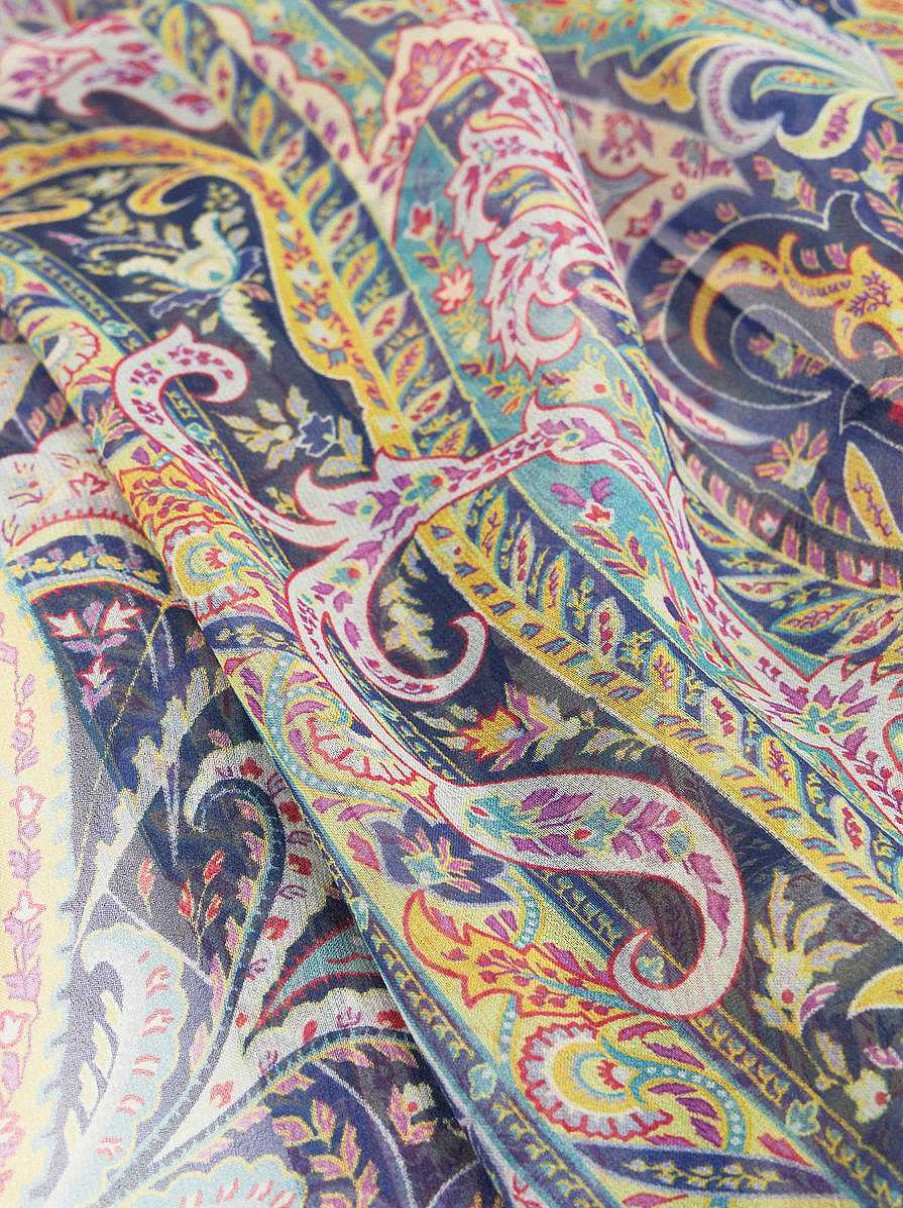 ETRO Sciarpe E Seta | Sciarpa Di Seta Paisley Rosso