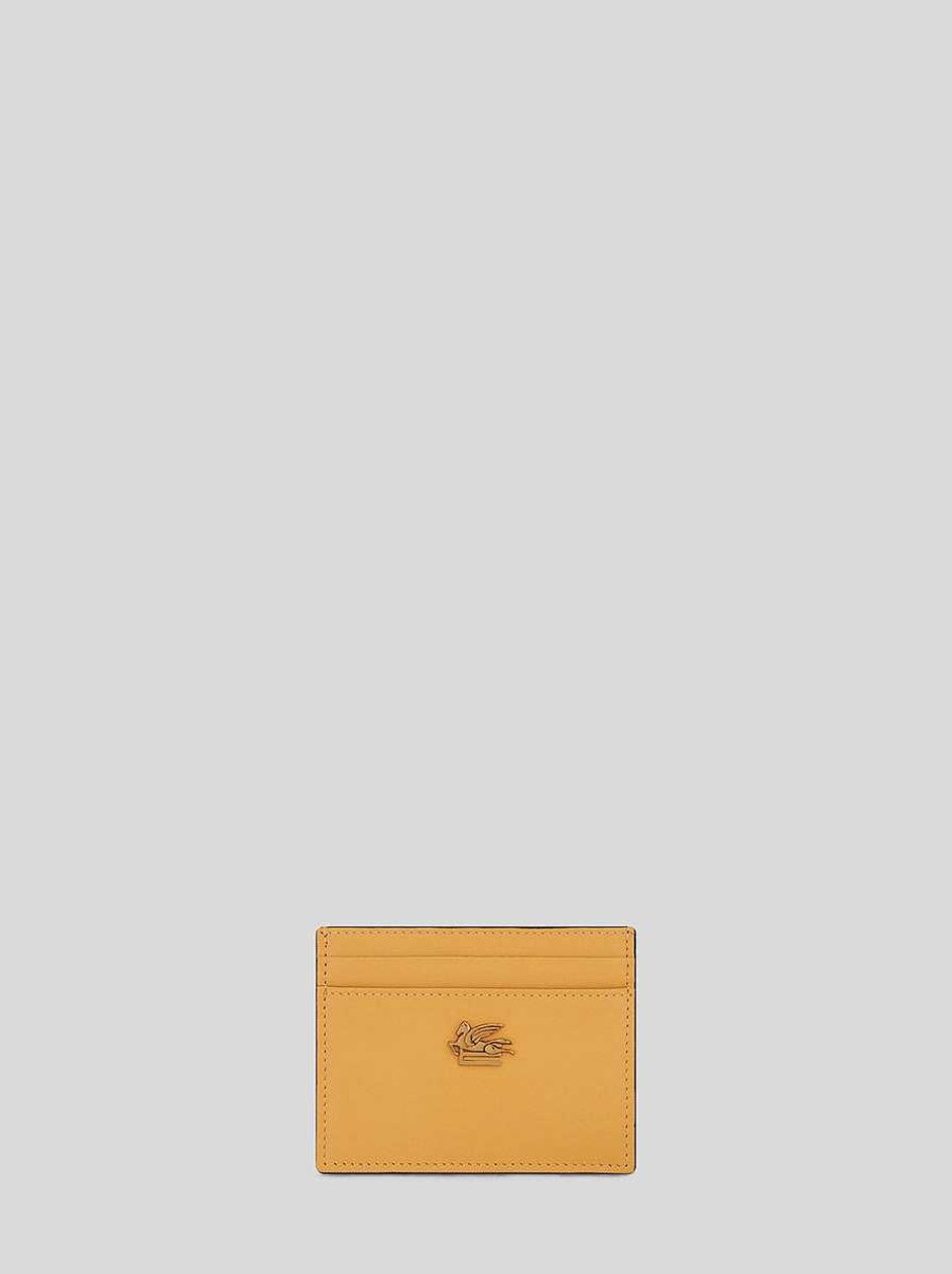 ETRO Portafogli E Porta Carte Di Credito | Porta Carte Di Credito In Pelle Con Pegaso Nero