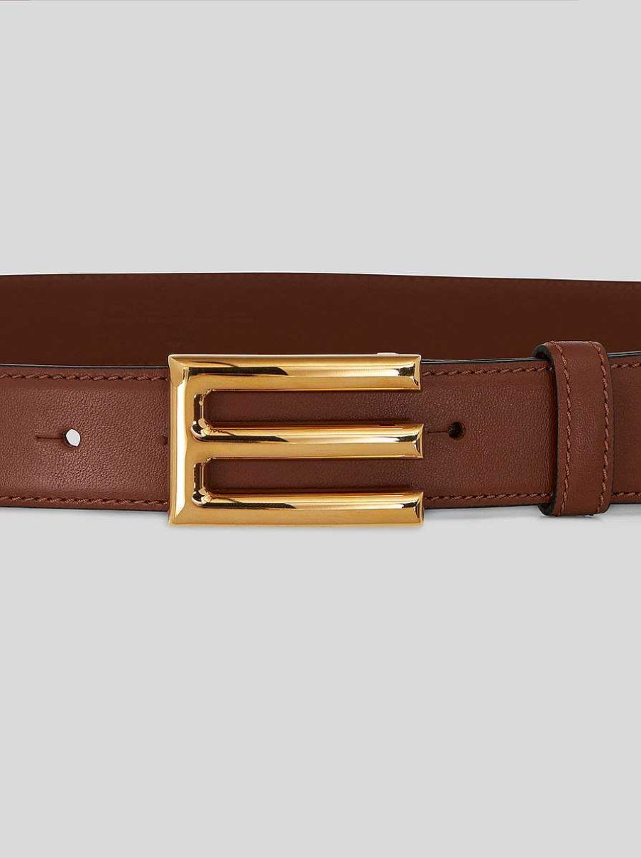 ETRO Cinghie | Cintura Con Fibbia Etro Nero