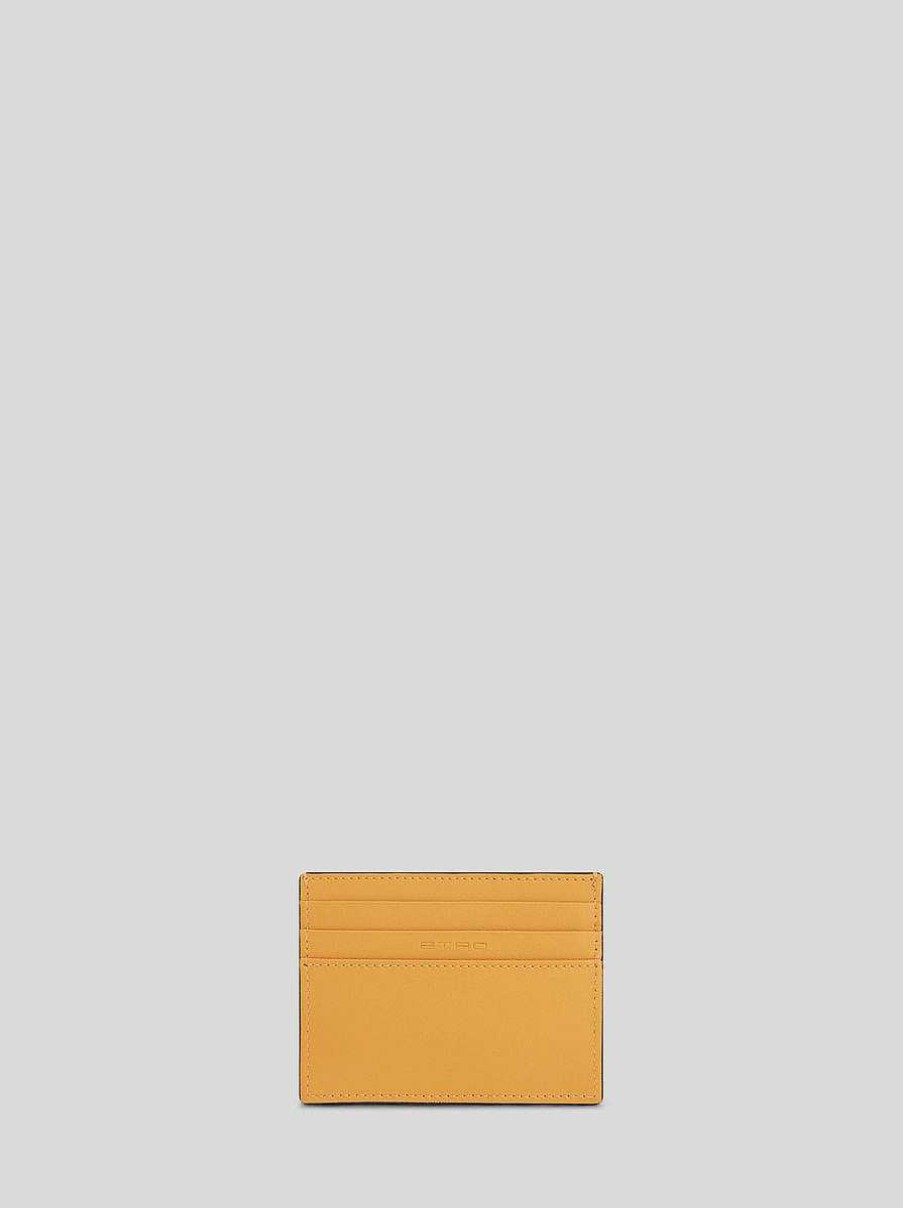 ETRO Portafogli E Porta Carte Di Credito | Porta Carte Di Credito In Pelle Con Pegaso Nero