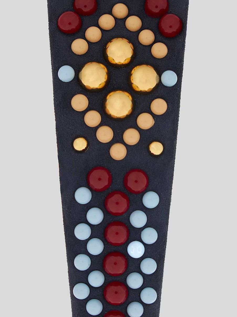 ETRO Accessori Per Capelli | Fascia Per Capelli In Pelle Con Borchie Multicolore