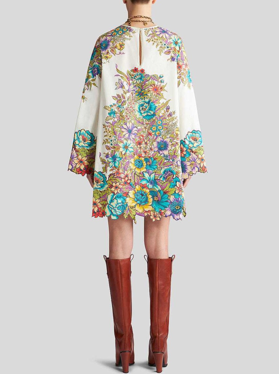 ETRO Vestiti | Mini Abito Con Stampa Bouquet Multicolore