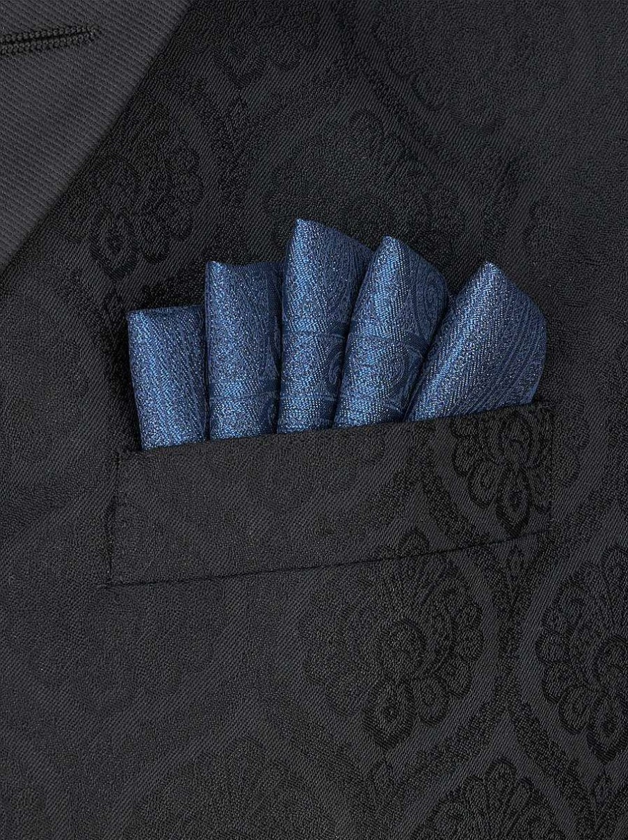 ETRO Cravatte E Fazzoletti Da Taschino | Fazzoletto Da Taschino Con Motivo Paisley Blu Navy