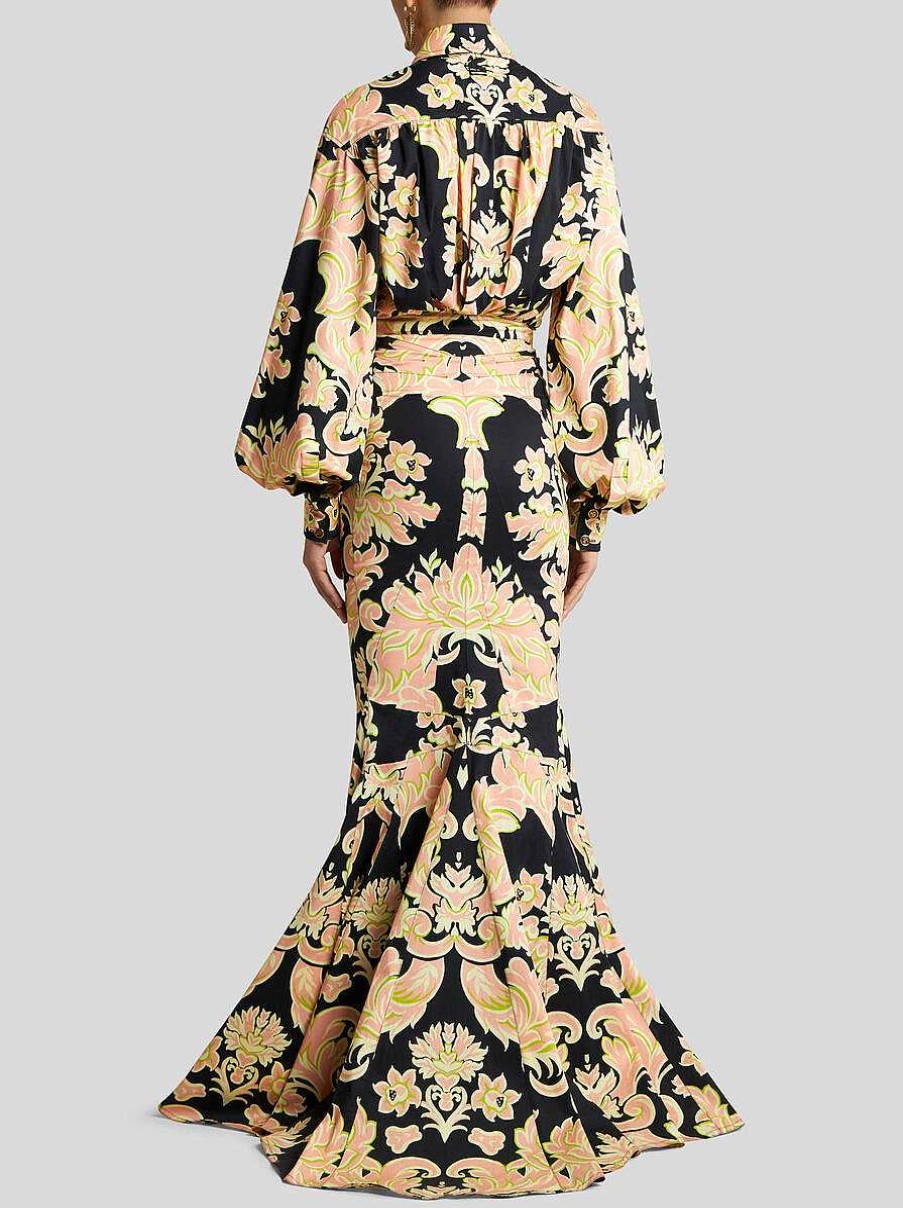 ETRO Vestiti | Abito In Cotone Stampato Nero